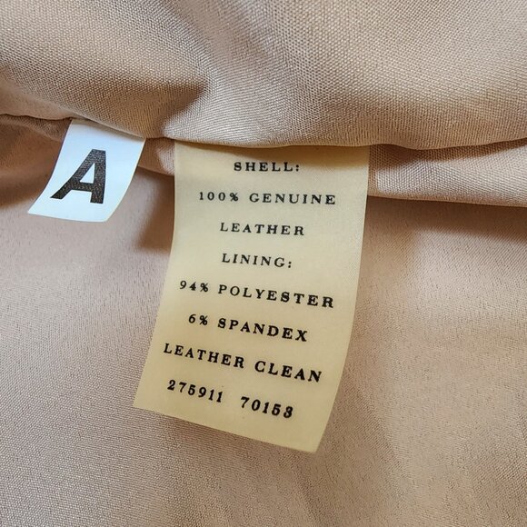 Ann Taylor 100% Leather Vintage Moto Jacket 0 Petite - Picture 6 of 6